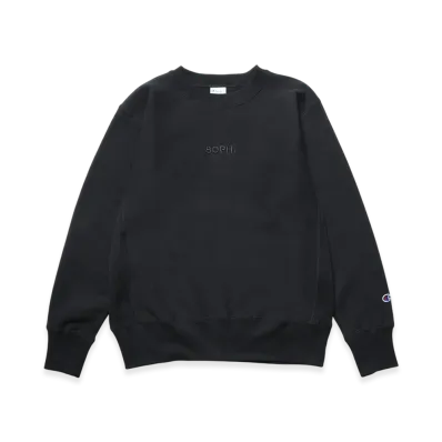Champion x SOPH. Reverse Weave Crewneck Sweat "Black"
