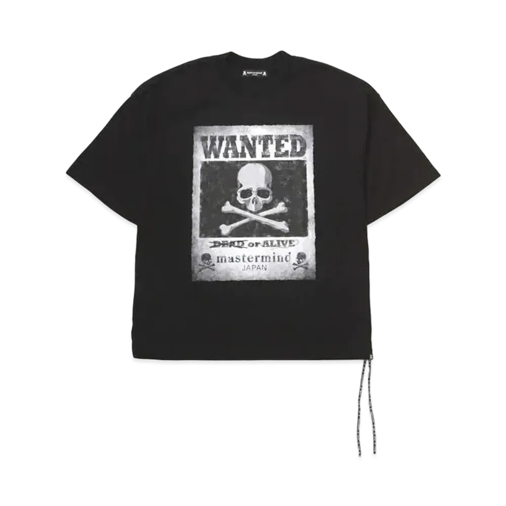 mastermind JAPAN Boxy Wanted Tee "Black"