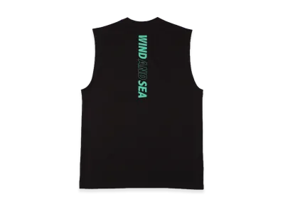 WIND AND SEA Tech No Sleeve Tee "Black/Mint"