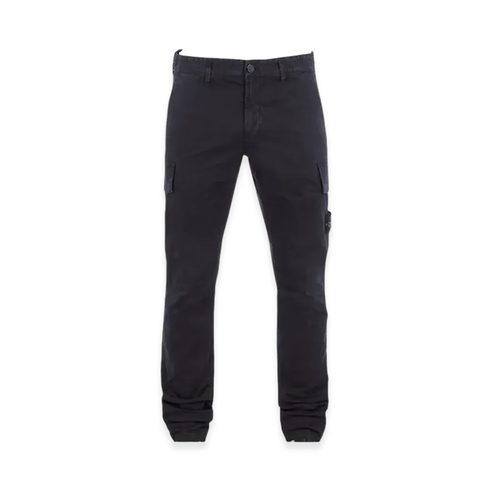Stone Island 30604 Old Treatment Skinny Fit Cargo Pants - 24SS "Blue"