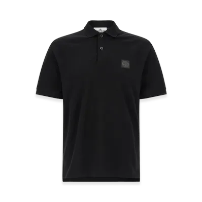 Stone Island 200002 Compass Logo Polo Shirt "Black"