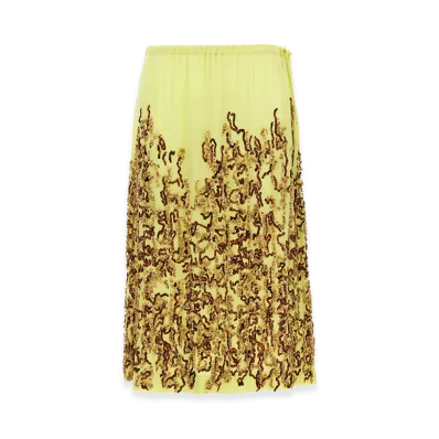 DRIES VAN NOTEN Women's 'Salga' Skirt "Yellow"