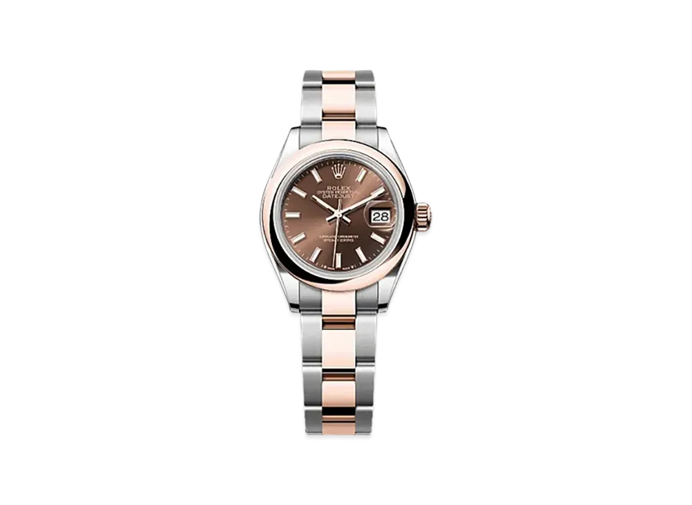 ROLEX Lady-Datejust Oystersteel & Everose Gold "Brown"