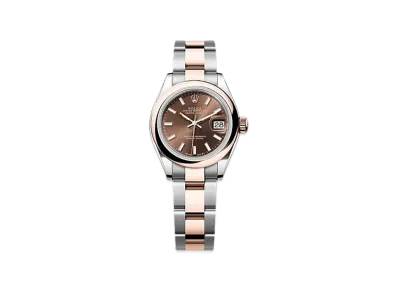ROLEX Lady-Datejust Oystersteel & Everose Gold "Brown"