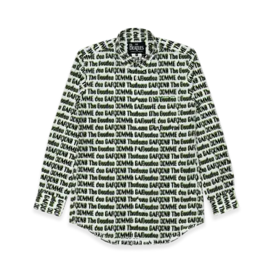 COMME des GARCONS x The Beatles Logo Printed Shirt "Wh/Bl/Gr"