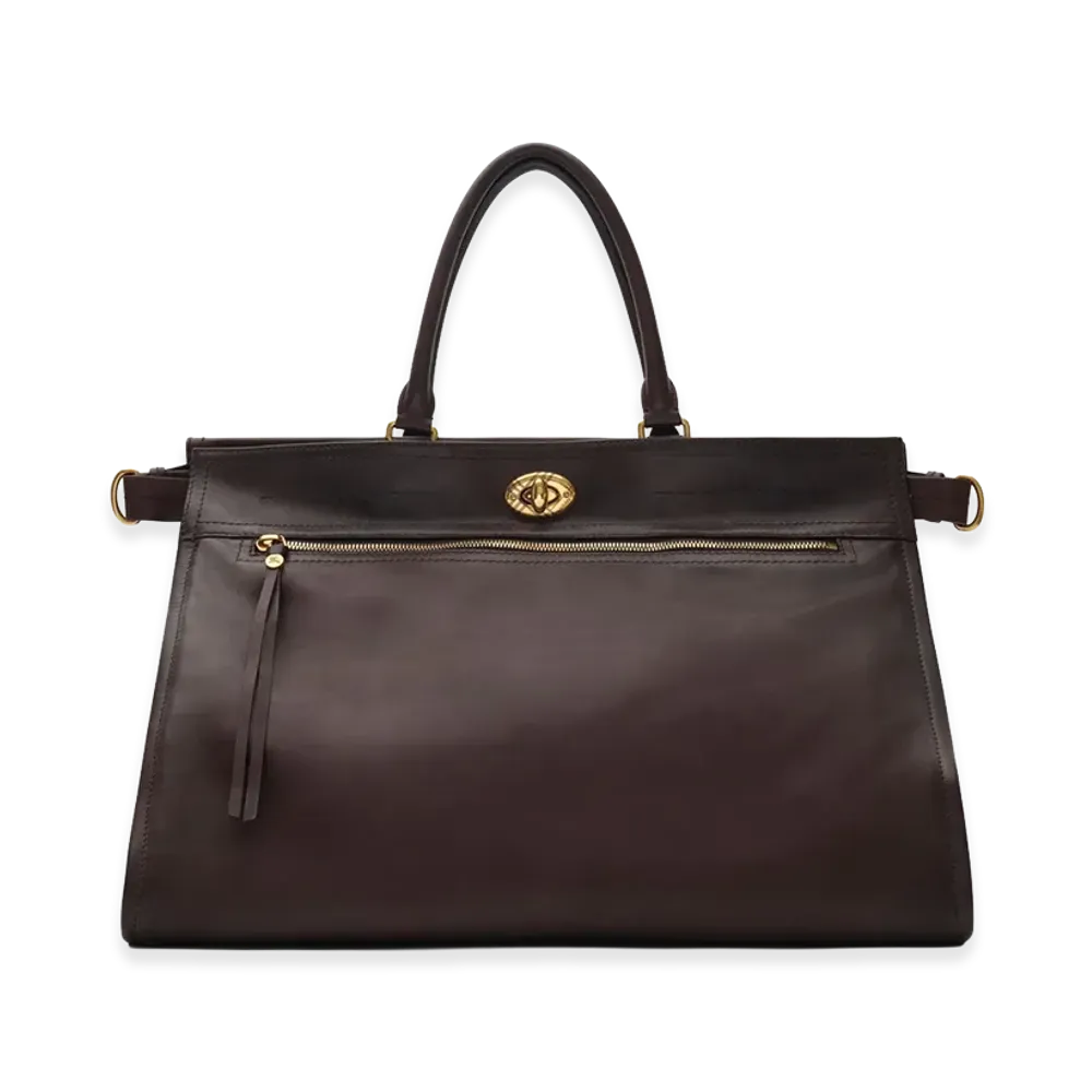 Burberry Extra Large Hampstead Tote "Peat Brown"