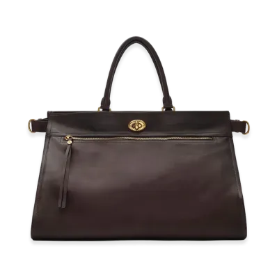 Burberry Extra Large Hampstead Tote "Peat Brown"