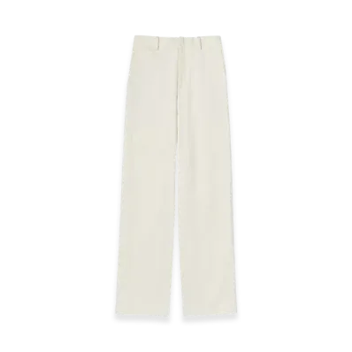 AURALEE Washed Finx Chino Narrow Pants "Ivory White"