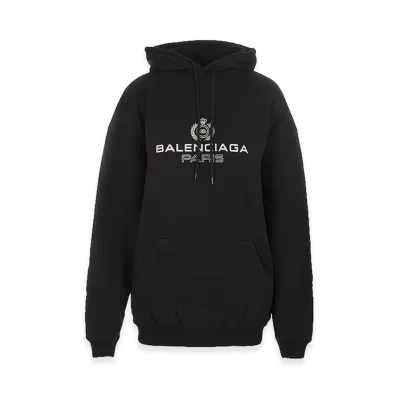 BALENCIAGA Letter Logo Hoodie "Black"