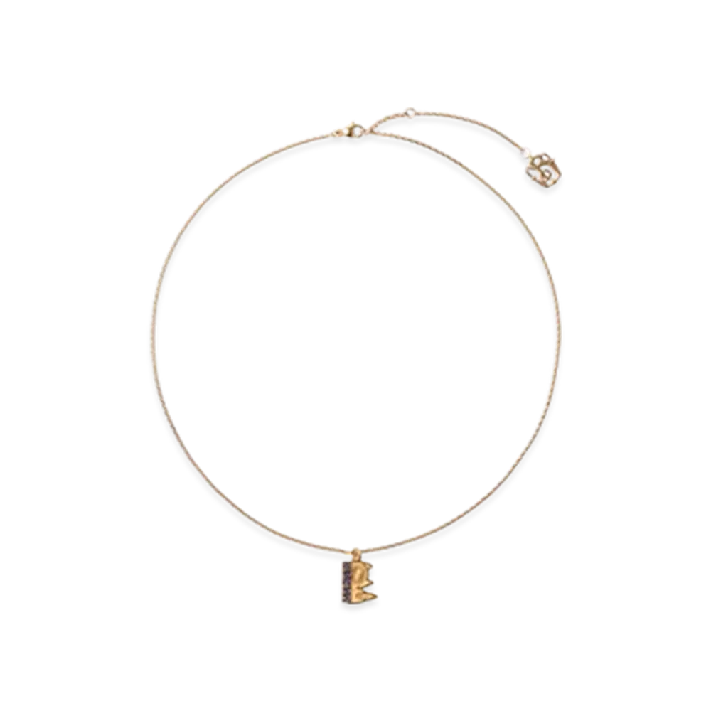 Burberry London Skyline Charm Necklace "Gold/Multicolor"