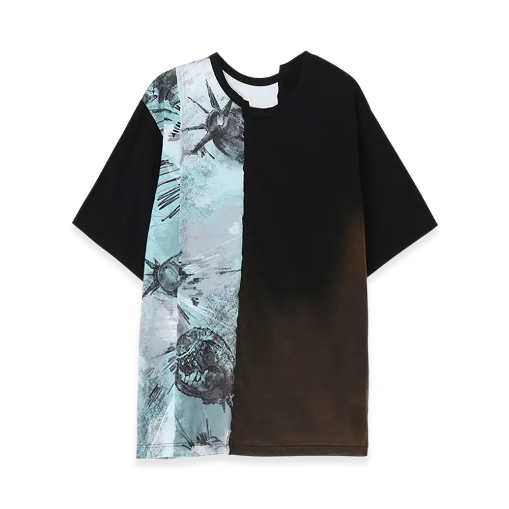 Ground Y x CHAINSAW MAN Collaborate Collection Bomb And Reze Switching T-Shirt "Blue"