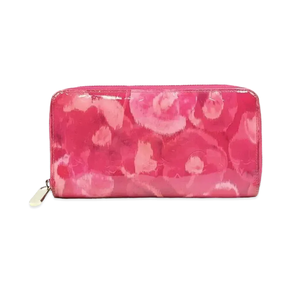 Louis Vuitton Zippy Wallet Monogram Vernis Ikat Flower "Rose Indien"