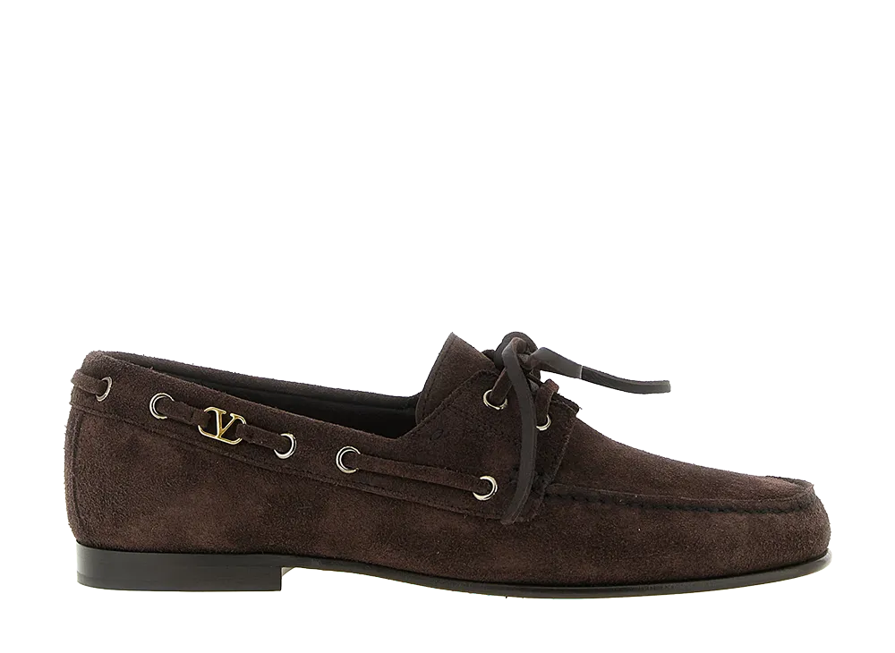 Valentino Garavani palm Avenue Boat Shoe "Brown"