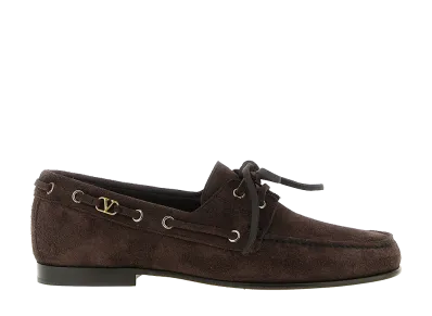 Valentino Garavani palm Avenue Boat Shoe "Brown"
