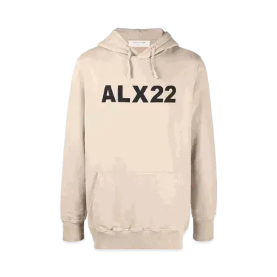 1017 ALYX 9SM Logo-Print Hoodie "Beige"