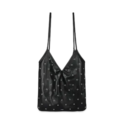 WE11DONE Eyelet Touch Bag "Black"