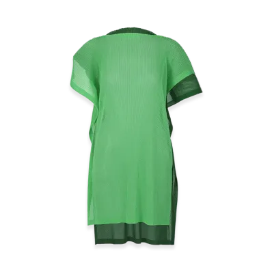 PLEATS PLEASE ISSEY MIYAKE Sheer Square "Mint Green/Green"