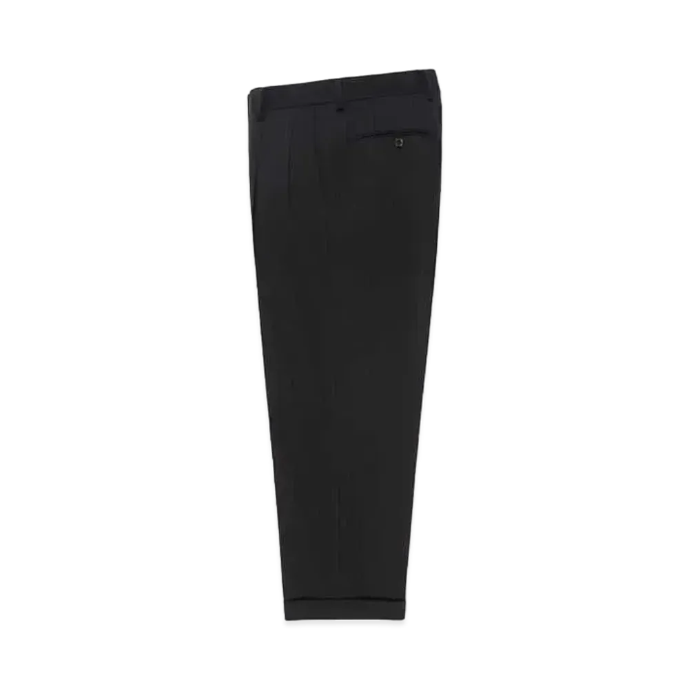 WACKO MARIA Dormeuil / Double Pleated Trousers "Black"