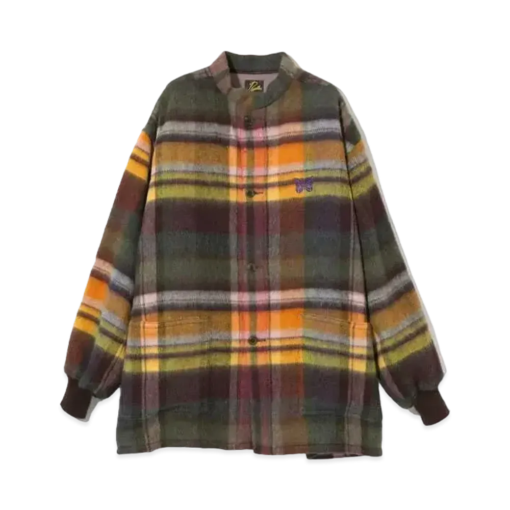 Needles S.C. Army Shirt- Wool Shaggy "Green"