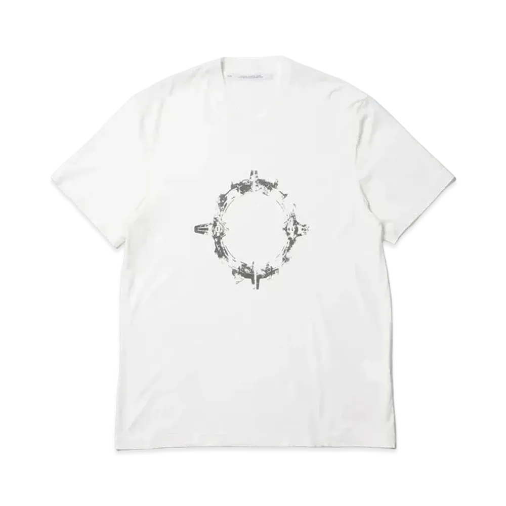 JULIUS Printed Regular T-Shirt "Off White"