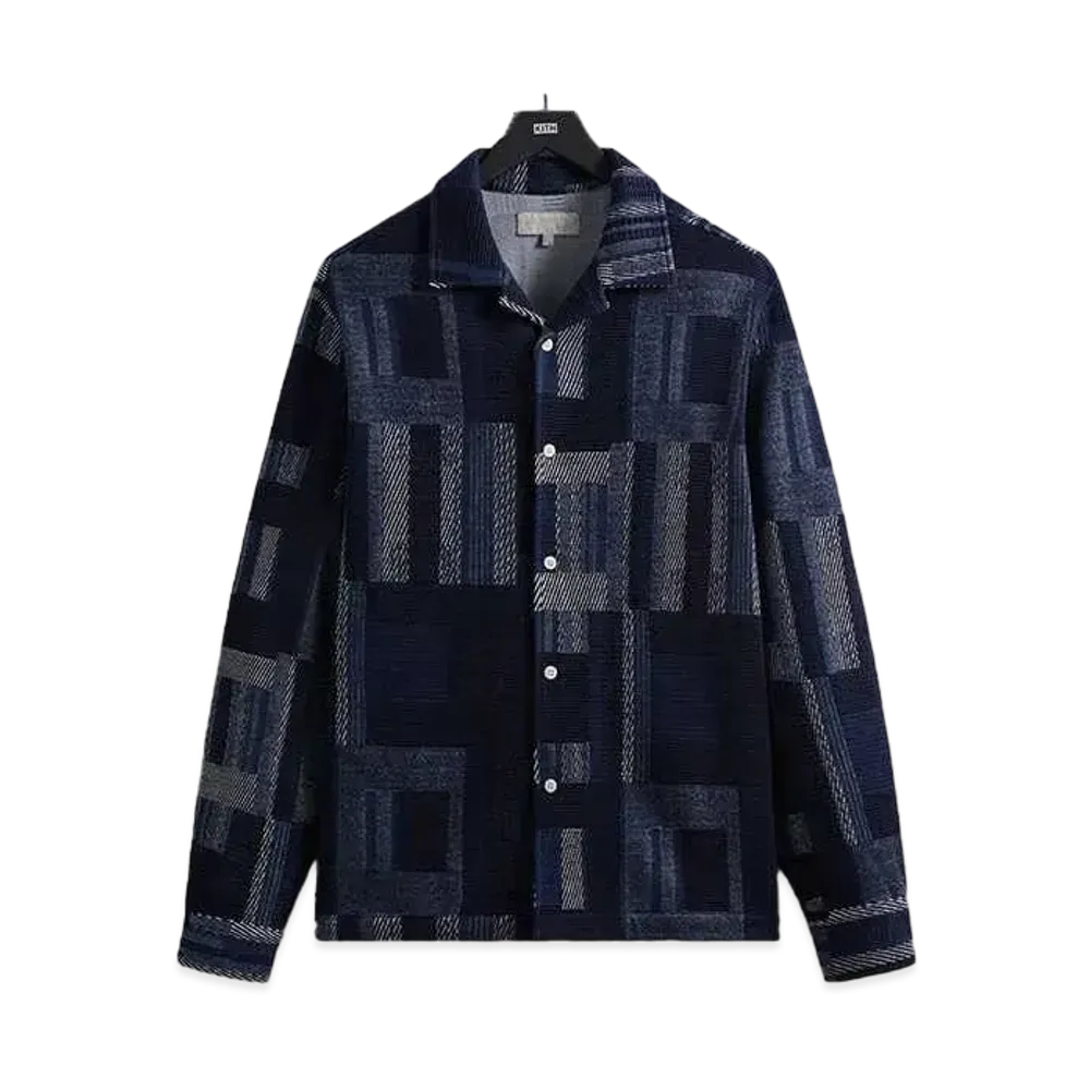 Kith Geometric Knit Cohen Shirt "Nocturnal"