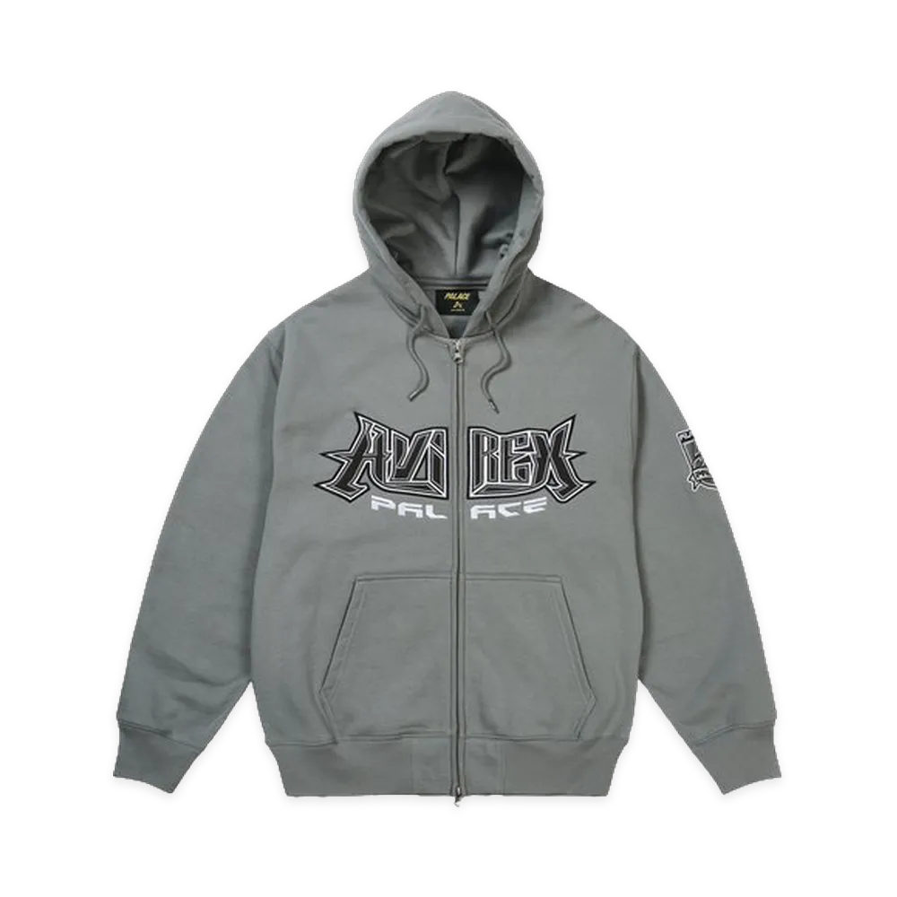 PALACE x AVIREX Zip Hood "Charcoal"