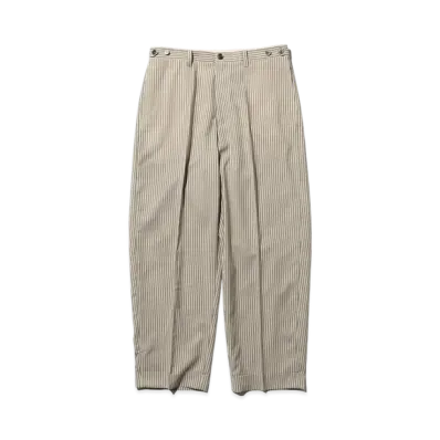 BEAMS IVY Wide Wool Stripe "Brown"