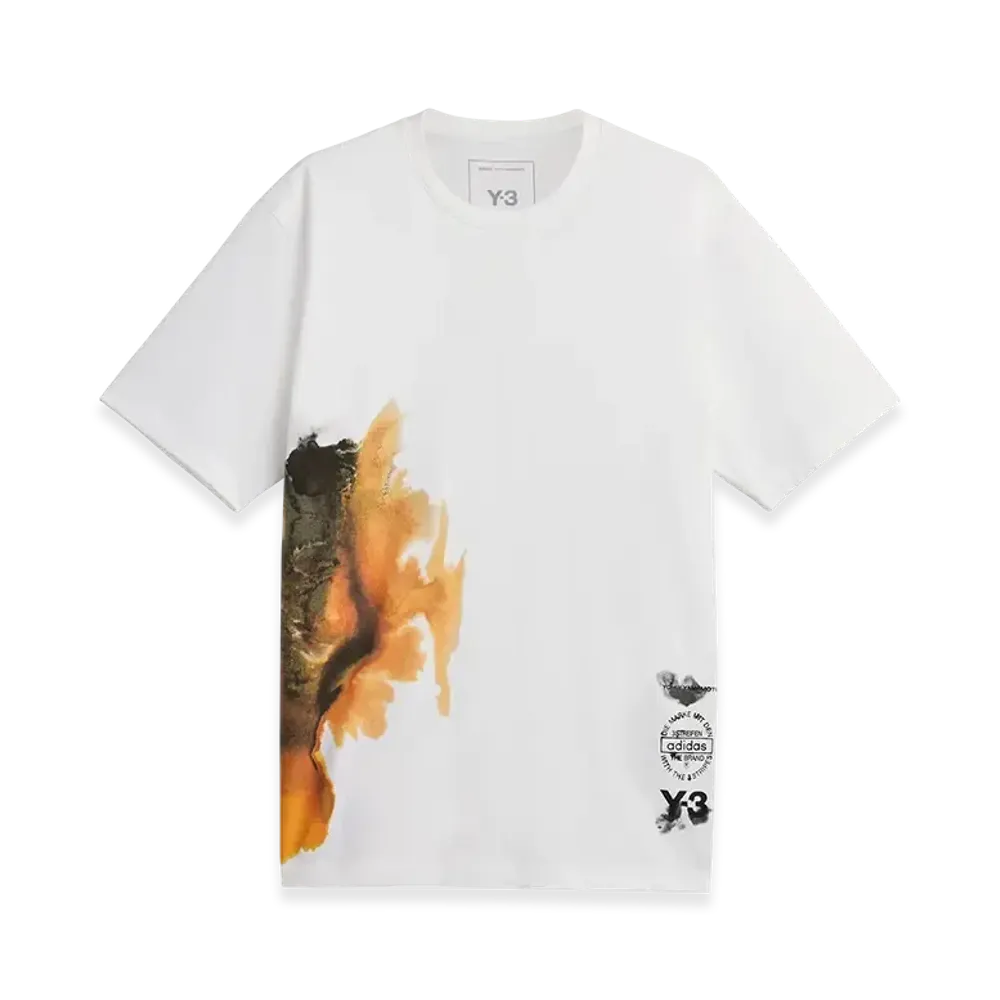 Y-3 AOP Short Sleeve Tee "Core White"