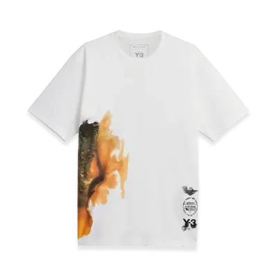 Y-3 AOP Short Sleeve Tee "Core White"