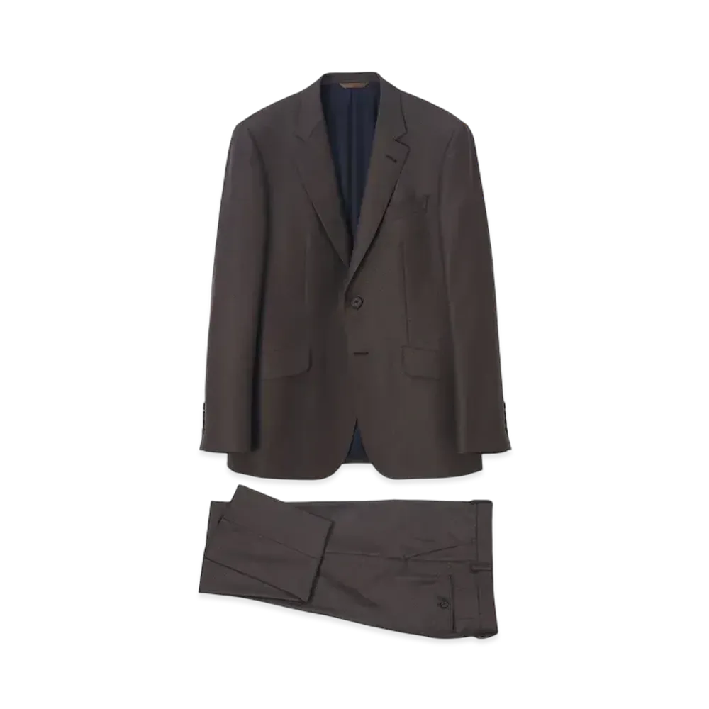 Paul Smith Traveler Wool 2B Suit "Brown"