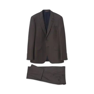 Paul Smith Traveler Wool 2B Suit "Brown"