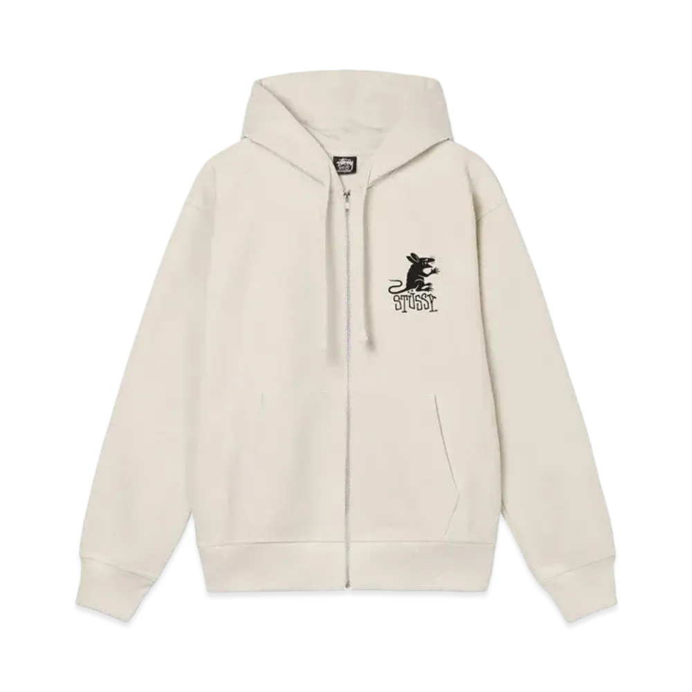 Stussy Rat Zip Hoodie "Putty"