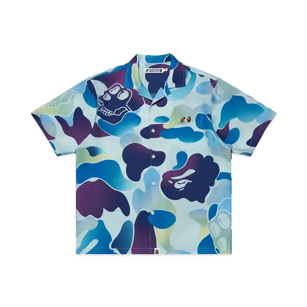 A BATHING APE x Bored Ape Yacht Club Hawaiian Shirt "Blue"