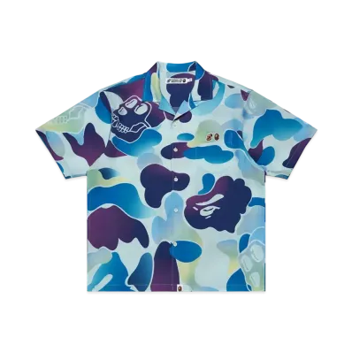 A BATHING APE x Bored Ape Yacht Club Hawaiian Shirt "Blue"