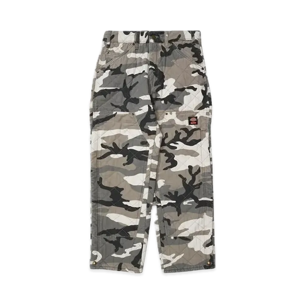 Supreme x Dickies Quilted Denim Work Pant "Grey Camo"