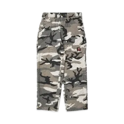 Supreme x Dickies Quilted Denim Work Pant "Grey Camo"
