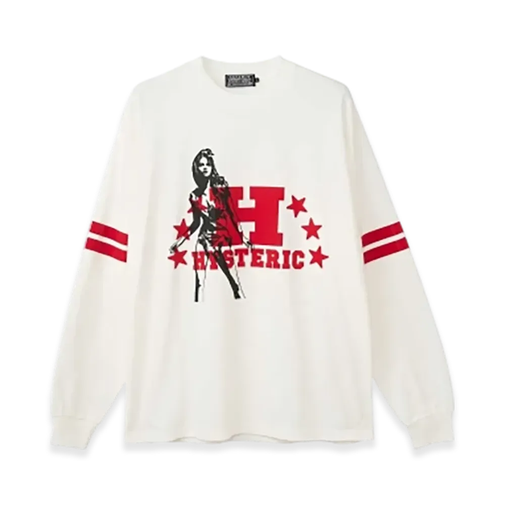 HYSTERIC GLAMOUR H Stars T-Shirt "White"