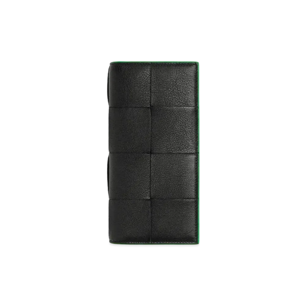 Bottega Veneta Slim Long Wallet "Black/Parakeet"