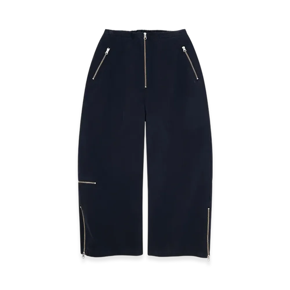 MM6 Maison Margiela Women's Oversized Cotton Trousers "Black"