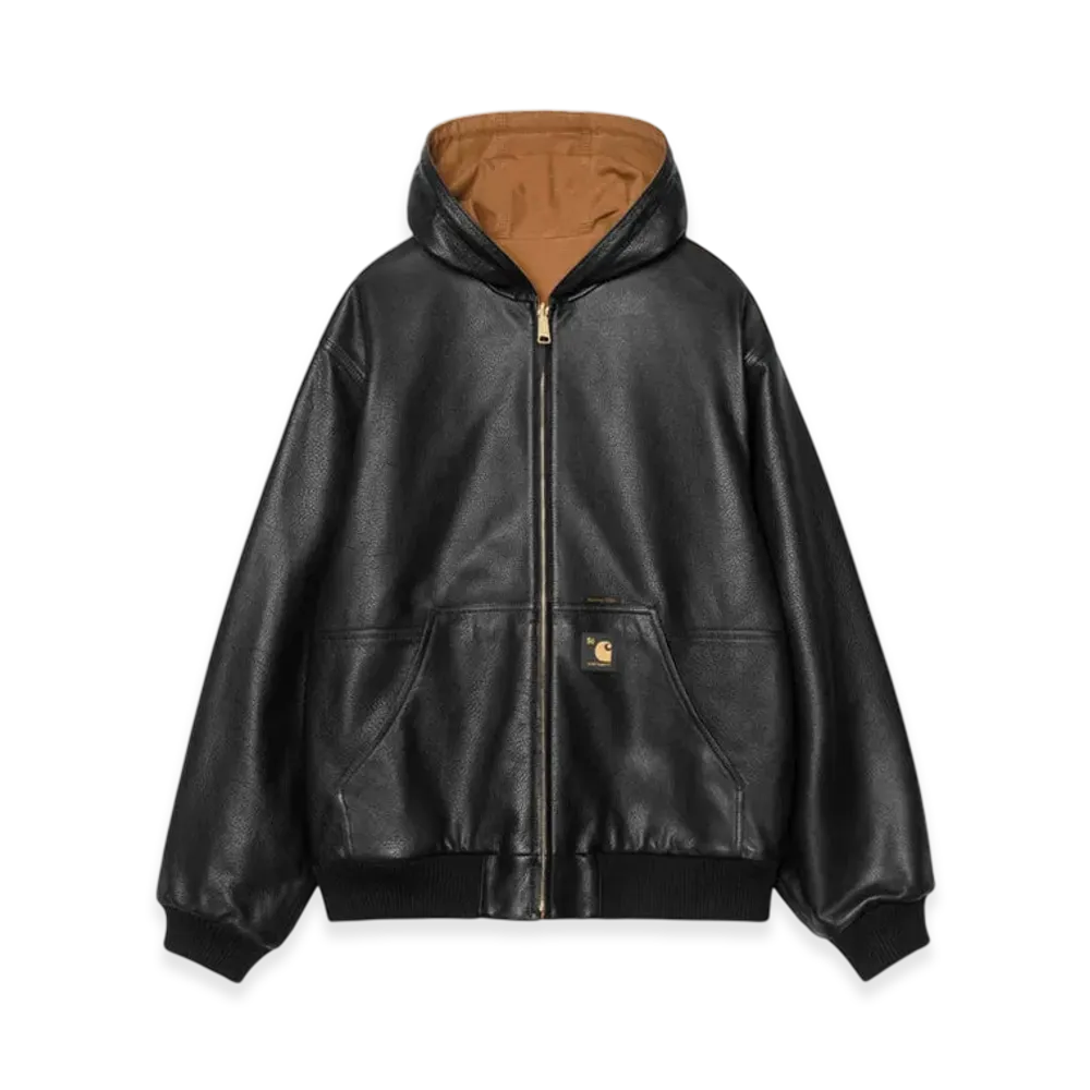 Carhartt WIP 50 Years Anniversary OG A Jacket Leather "Black/Hamilton Brown"