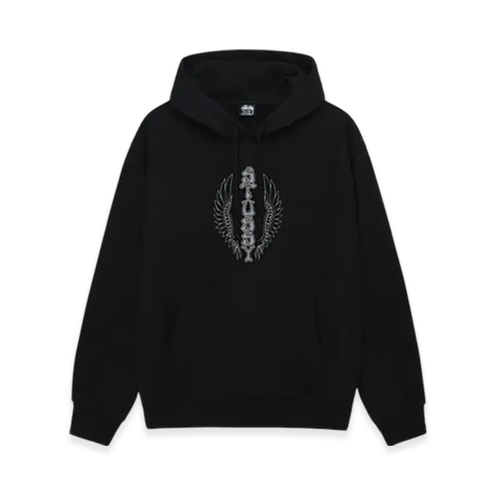 Stussy Wes Wings Hoodie "Black"