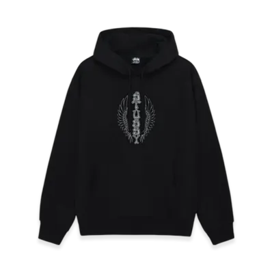 Stussy Wes Wings Hoodie "Black"