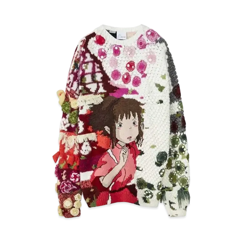 LOEWE x Spirited Away Chihiro Embroidered Sweater In Wool