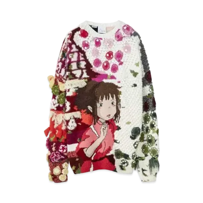 LOEWE x Spirited Away Chihiro Embroidered Sweater In Wool