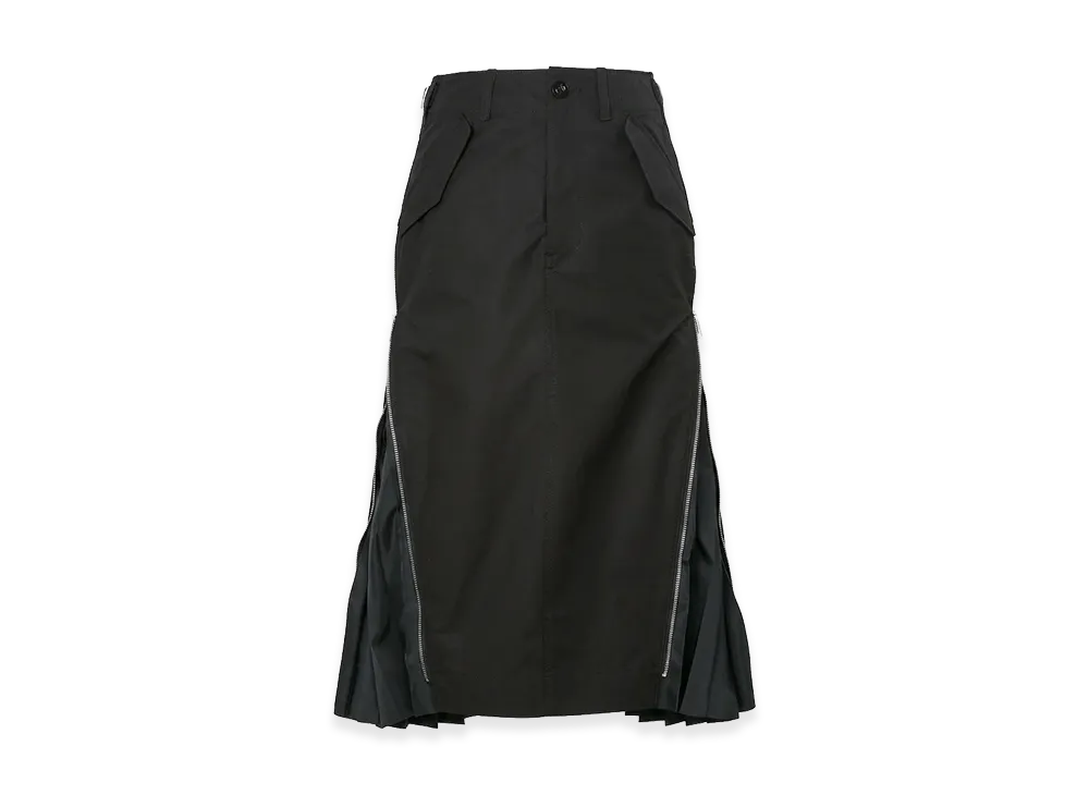 sacai Women's Cotton Weather Skirt "Black"