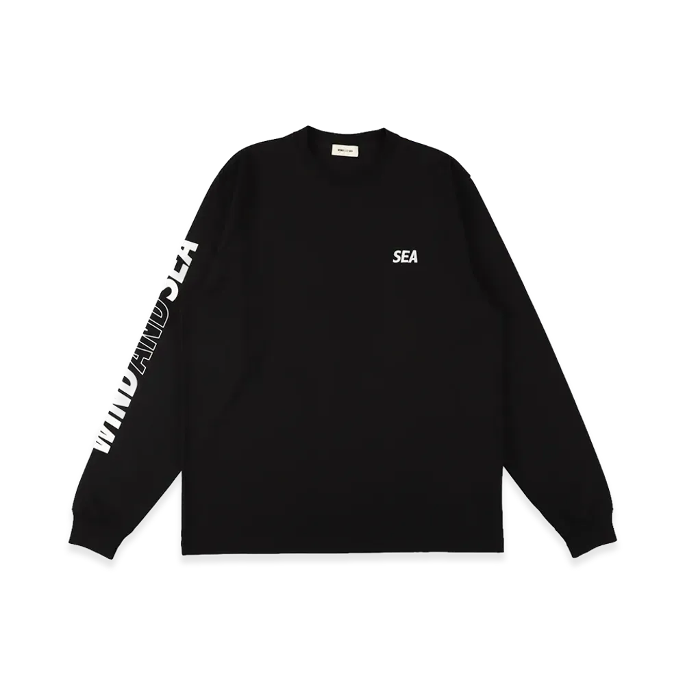 WIND AND SEA L/S Tech Pocket Tee "Black"