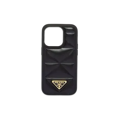PRADA Leather Cover For iPhone 14 Pro "Black"