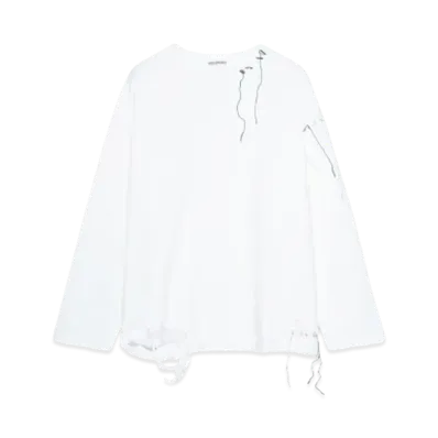DISCOVERED LOOPING DAMAGE SWEAT "WHITE"