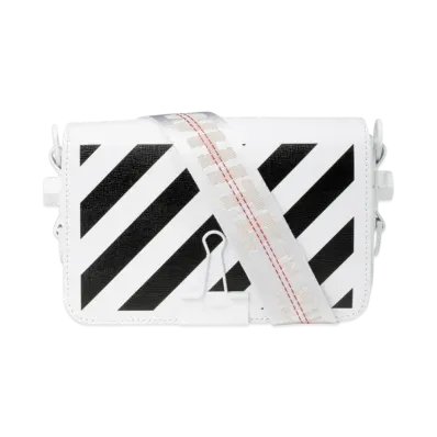 OFF-WHITE Binder Clip Bag Diag Mini "White"