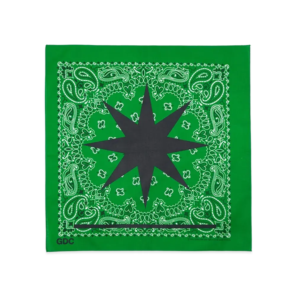 GDC x Hav-A-Hank Star Bandana "Green"